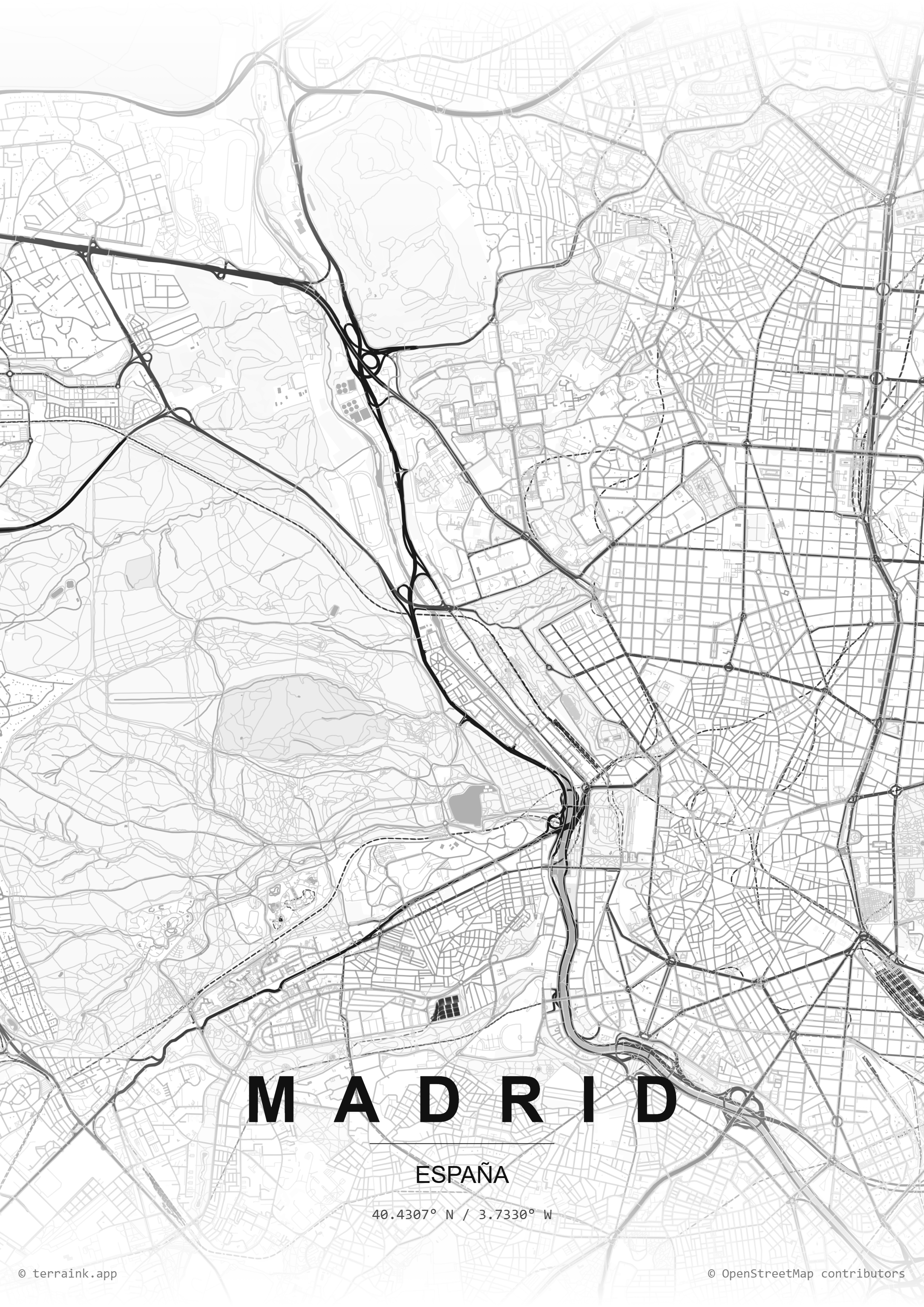 Map of Madrid